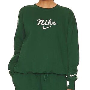Vintage Nike Oversized Crew in Gorge Green & Night Forest
